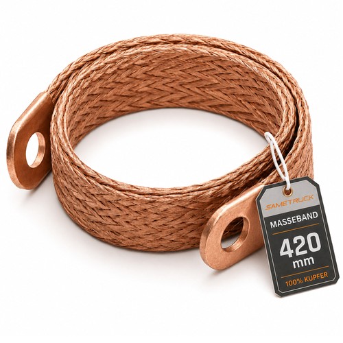 Batteriemasseband kupfer 42cm - kupfer,